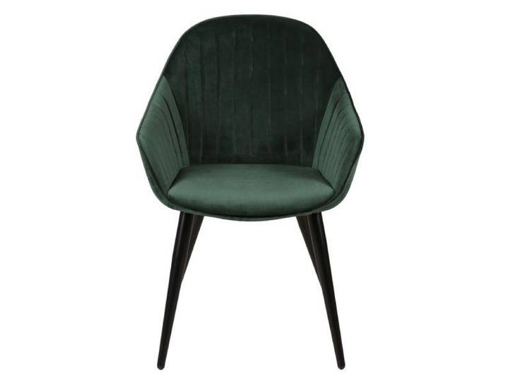 Fauteuil velours vert foncé