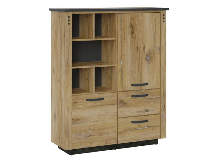 Highboard Westeros Eiche Nachbildung Flagstaff/Fresco