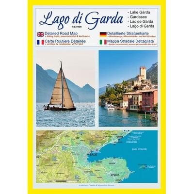 Gardasee - Lago di Garda (Maßstab 1:33.000), Karte von Claudia Du Plessis,Wynand Du Plessis, Wild Photo Shop, 978-3-947895-10-6