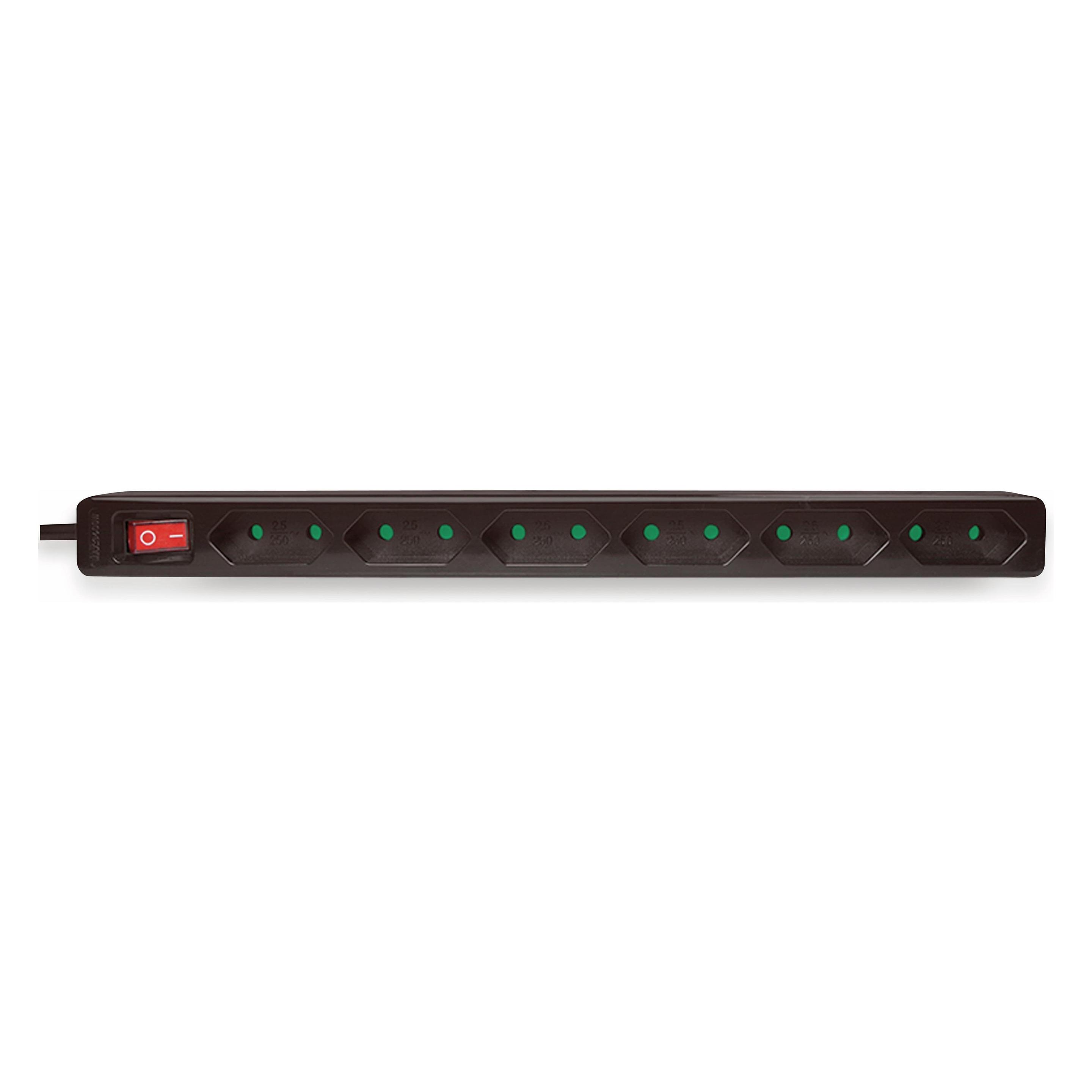 LogiLink 6-fach mit Schalter (LPS232B)