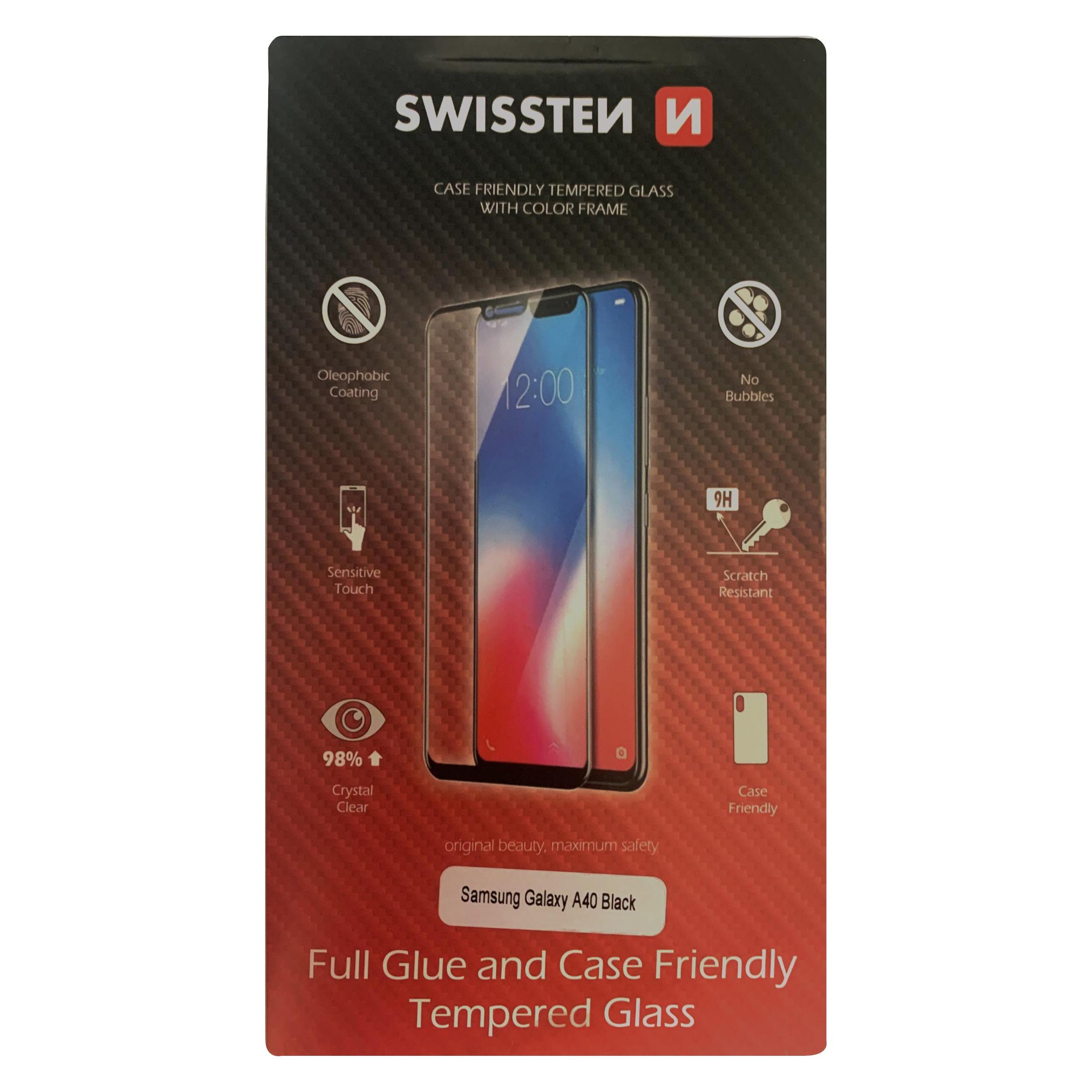 Swissten Glass Color Frame (1 Stk., Samsung Galaxy A40) (54501702)
