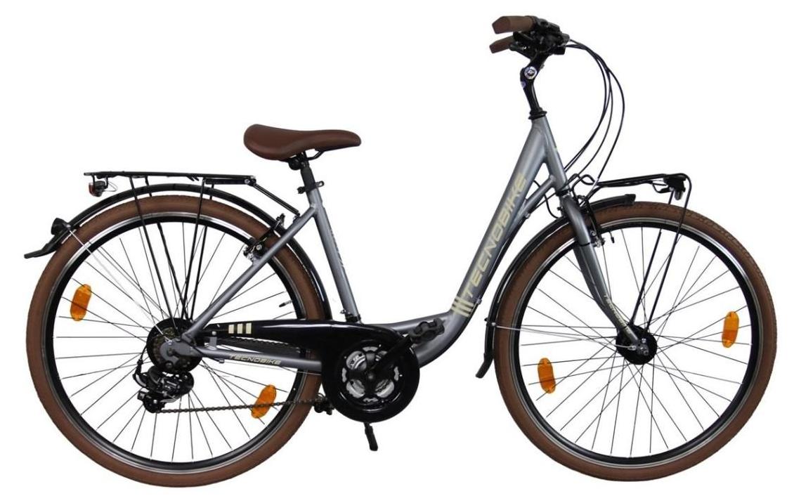 Tecnobike NSR Fahrrad 28" Mobi 21V Anthrazit H46 Dynamo