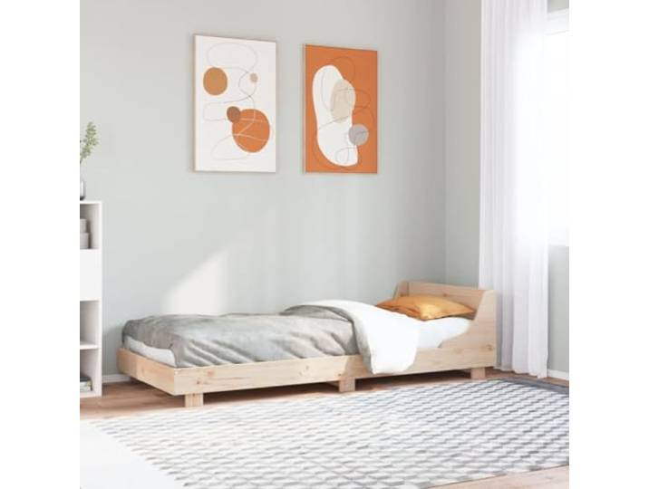 YNGBHFNOP Kiefernholz Lattenrost Modernes Bettgestell Braun 90x190 cm Massivholzbett ohne Matratze 90x190 cm Kiefernholz Bettgestell mit Lattenrost Stabil & Robust Holzbett Modern