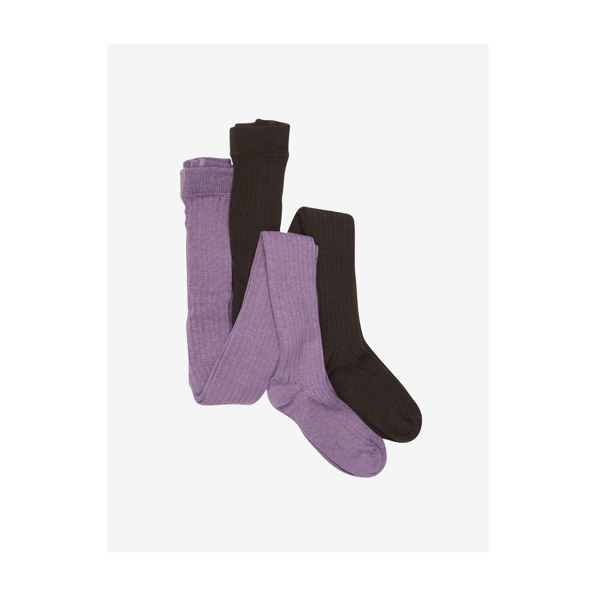 Minymo Stocking - Solid rib 2-pack zephyr (595) 92\98 5754-595-92\98