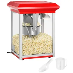 Royal Catering Popcornmaschine - 1300 W - 5 kg/h - ECO - rot -