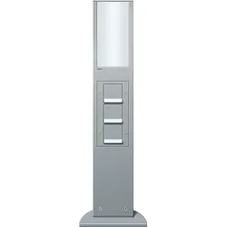 Gira 134226 E-Säule Licht + 3x SCHUKO SP 769 mm Gira Energiesäule F Alu