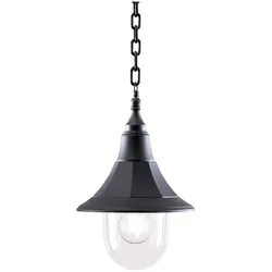 Elstead Lighting, Gartenbeleuchtung, Shannon Aussen-Hängeleuchte E27 Schwarzes Polykarbonat IP44 Anti-Meerwasser (E27, IP44)