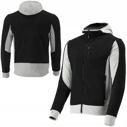 TRIZERATOP Sweat à capuche polaire, sweat à capuche avec fermeture éclair SARNA taille S noir-blanc