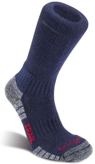 Bridgedale Mens Hike Lightweight Merino Performance Boot Socks Navy/Grey