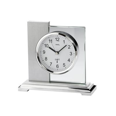 Funktischuhr AMS "5140", silber (silberfarben), Tischuhren