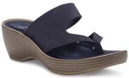 Women's Laurel Thong Sandal by Eastland in Navy (Size 8 M)