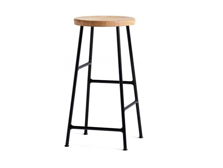 HAY Tabouret de bar Cornet 65 cm Oiled oak-soft black