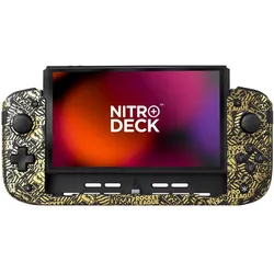 CRKD Nitro Deck+ Rocket League Gold Special Edition (Switch), Gaming Controller, Gold, Schwarz