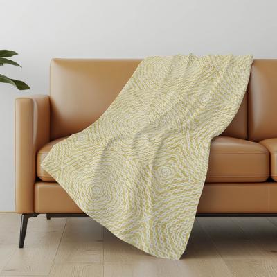 Addison Rugs Premium Machine Washable ASB74 Modern Links Sherpa Throw Blanket
