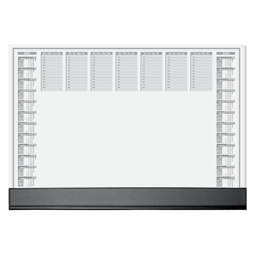 Sigel Schreibtischunterlage Office 2026/2027 weiss Papier 59,5 x 41,0 cm, 40 Blatt (41 x 59.50 cm) (H6365)