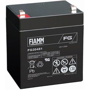 FIAMM AGM-Batterie FG20451, 12 V, 4,5 Ah, Faston 4,8 mm Anschluss