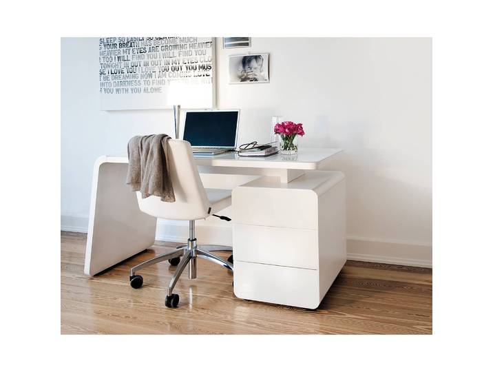 Schreibtisch CSL 440 140 x 75 x 60cm Weiß/Weiß