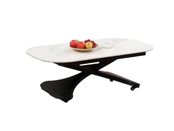 Xlmoebel Couchtisch Eleganter Wohnzimmertisch mit Säulen und hochwertiger Verarbeitung (Packung, 1-St., Couchtisch), Hergestellt in Europa