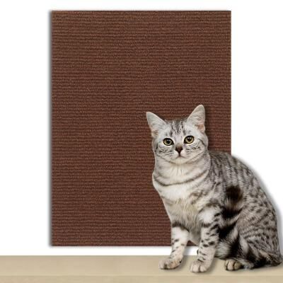 Uplift Essentials Trimmable Self Adhesive Carpet Scratching Protector brown 11.8 X 23.6 In