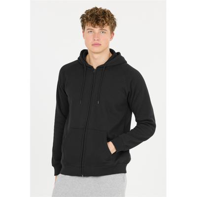 Kapuzensweatshirt CRUZ "Oklahoma", Herren, Gr. XL, schwarz, 60% Baumwolle, 40% Polyester, unifarben, normal, ohne Ausschnitt, Sweatshirts, Mit durchgehendem Reißverschluss