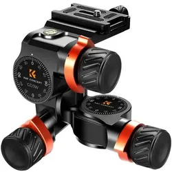 K&F Concept Precision Geared 3-WAY Pan/Tilt Getriebeneiger #KF-31.047 (Angebot)