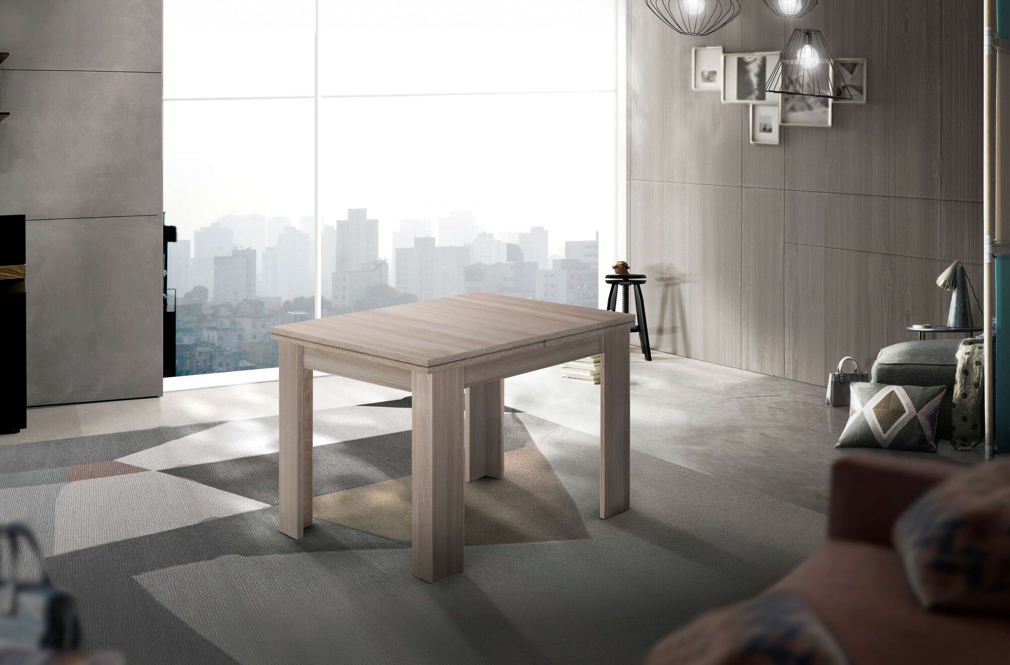 Esstisch HOME AFFAIRE "JESI", beige (ulme, ulme, ulme), B:90cm H:75cm T:90cm, Tische, Esstisch
