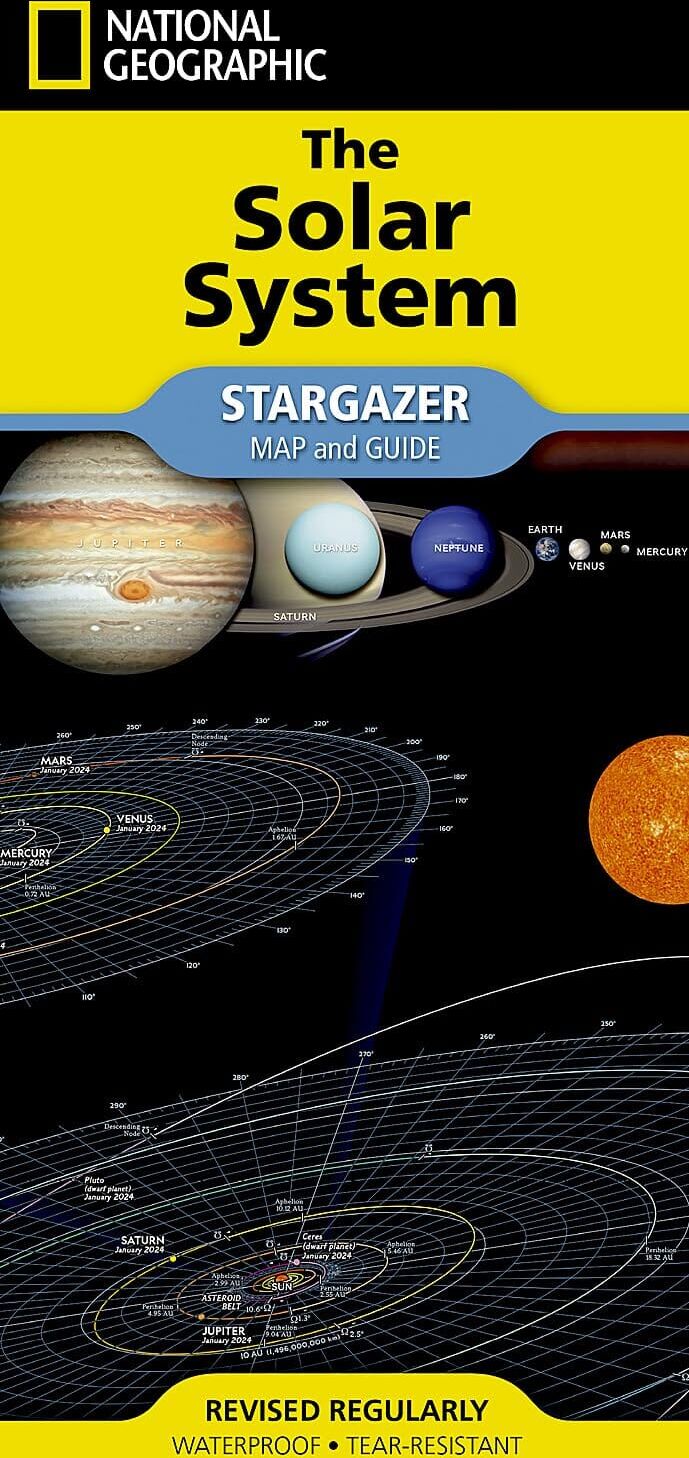 Carte pliée - Le système solaire   National Geographic