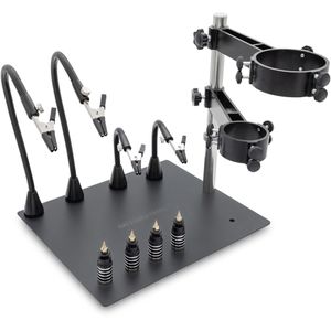 GALLUNOPTIMAL Löthilfe GOHH500, mit Halter, 4 Klemmen mit Schwanenhals und 4 magnetische Pins