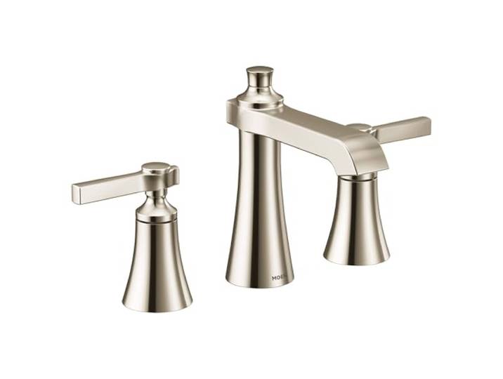 Moen TS6984 Flara Zweigriff, 20,3 cm Breitpread Hebelgriff Badezimmer Armatur Verkleidung Kit ohne Ventil, Chrom, TS6984NL, 0V