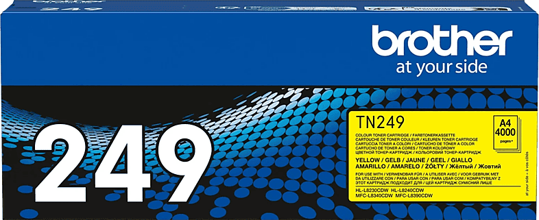 Tóner - Brother TN-249C, 4000 páginas, Cian
