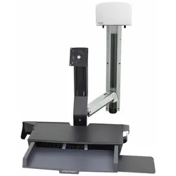 ERGOTRON StyleView Sit-Stand Combo mit Ablageflaeche Wandmontage LCD bis 61cm 24Zoll bis 14,5kg. Anhebung bis 64cm