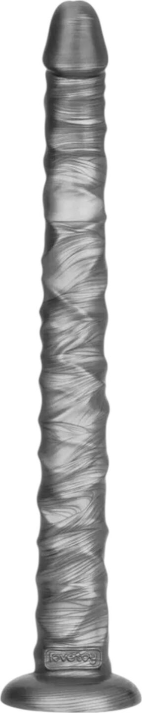 Lovetoy King Sized - Stor Vibrator - Ekstra Længde 40,5 Cm - Grå