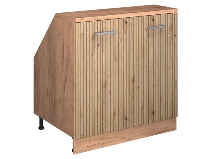 Meuble sous pente Vicco R-Line Chêne Artisan 80cm 2 portes\, 60 cm de profondeur\, Model 60506