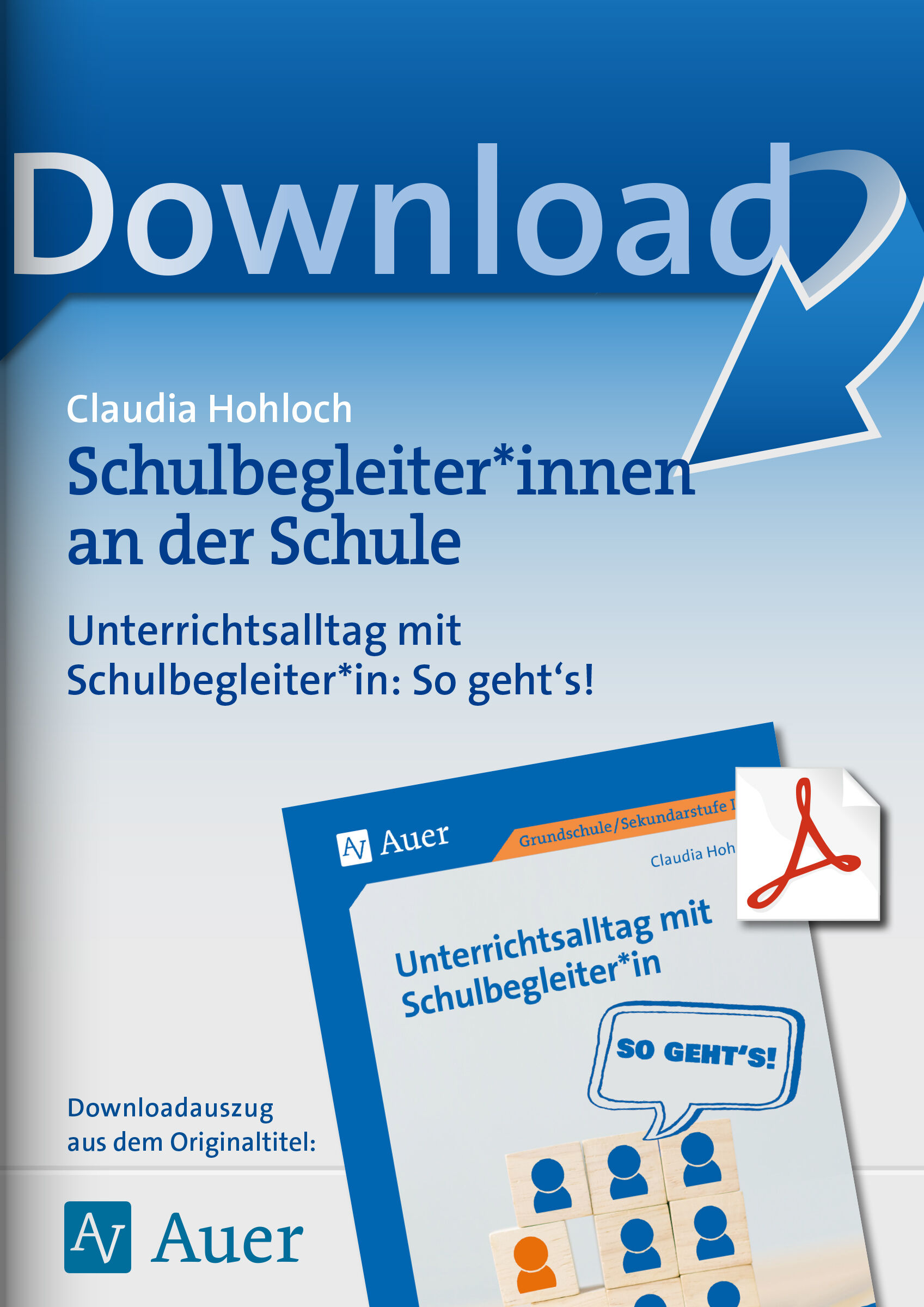 Auer Verlag Schulbegleiter_innen an der Schule