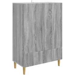 vidaXL Sideboard Graues Sonoma 66 x 34,5 x 95 cm Holzwerkstoff