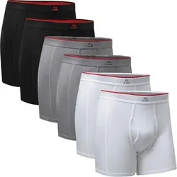 DANISH ENDURANCE Boxershorts Bamboo Trunks with fly, Größe XL in Grau Grau