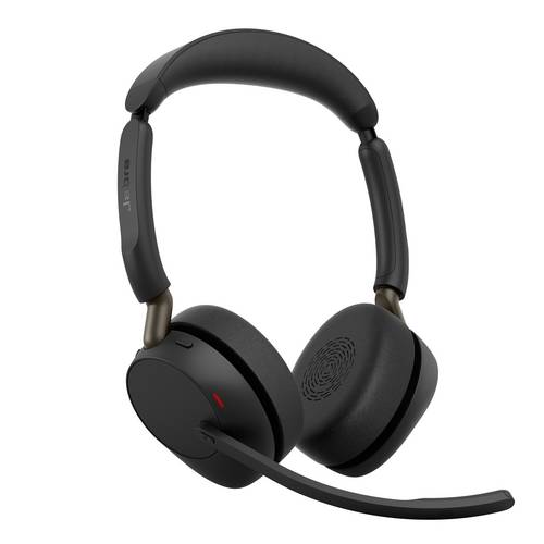 Jabra Evolve3 65 Stereo, LINK 390c, UC On Ear Headset Bluetooth Schwarz