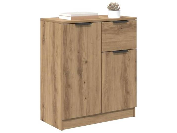 vidaXL Sideboard Artisan-Eiche 60 x 30 x 70 cm Holzwerkstoff, Rustikaler Sideboard für Wohnzimmer, rechteckiges Möbelstück mit viel Stauraum, dekorative Einheit für Ordnung drinnen