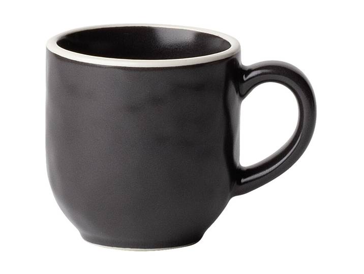Espressotasse Elements Yin & Yang schwarz Steinzeug 9 cl