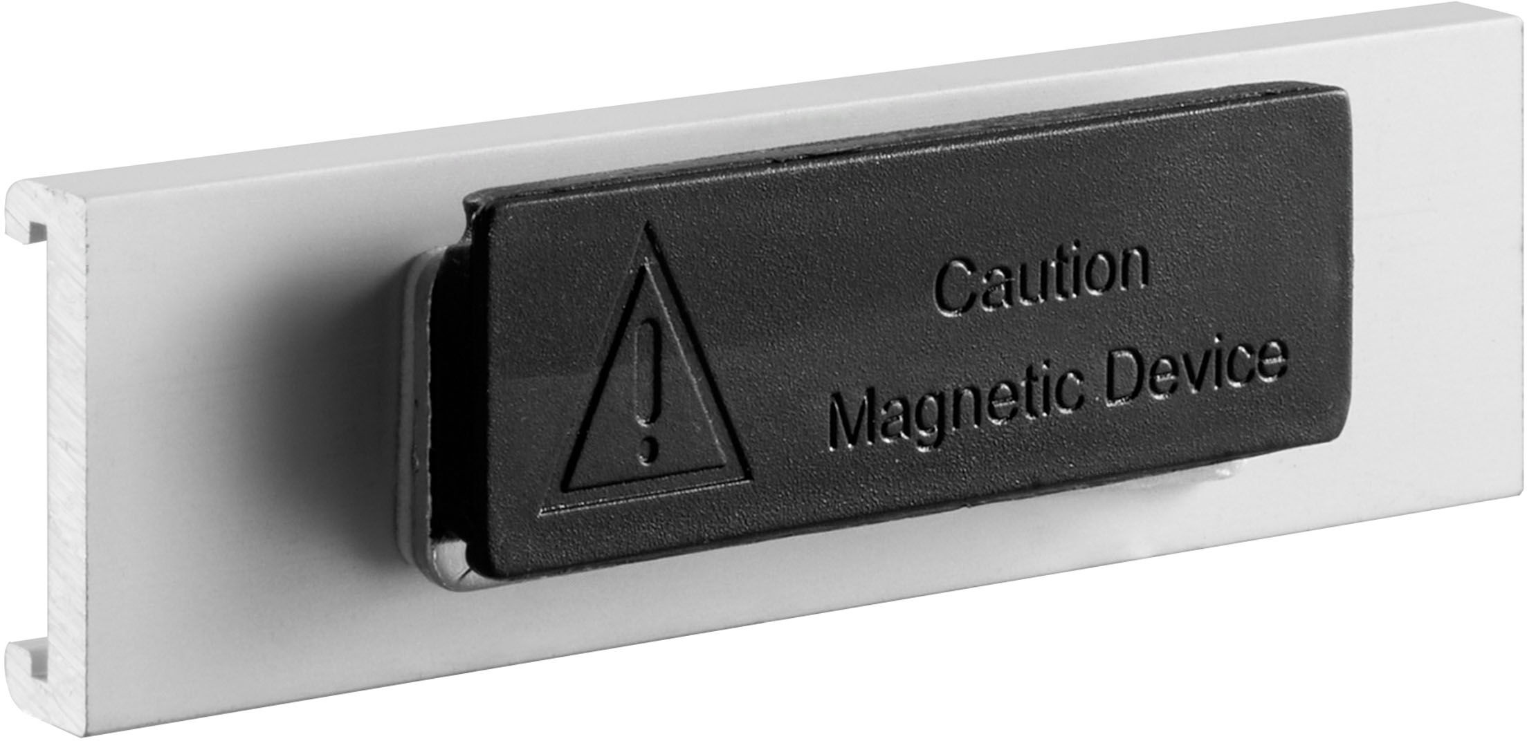 SPRINTIS 5 Unidades - Tarjetas identificativas CONNECT magnéticas 75 x 17 mm, aluminio, plata