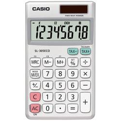 Casio SL-305 Eco Taschenrechner Silber Display (Stellen): 8 batteriebetrieben (B x H x T) 70 x 118.8 x 8.5 mm SL-305ECO