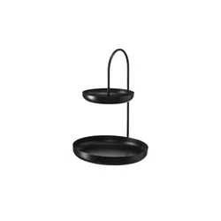 HOME STORY Etagere   , schwarz , Metall , Maße (cm): H: 40  Ø: 28