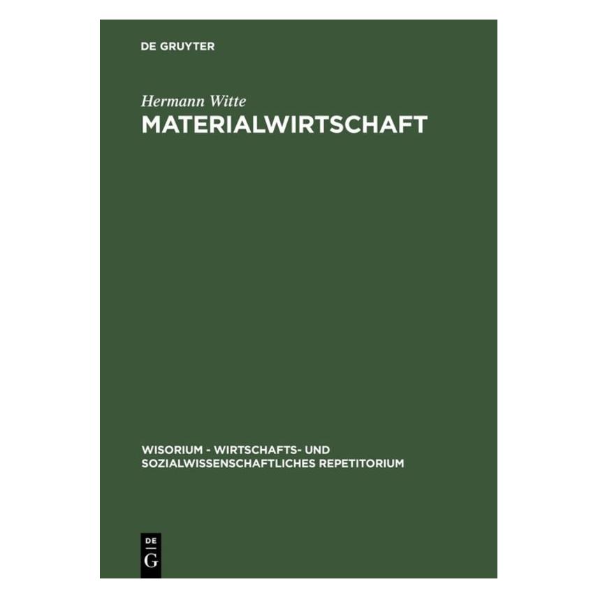 De Gruyter Witte,H.:Materialwirtschaft (67828058)