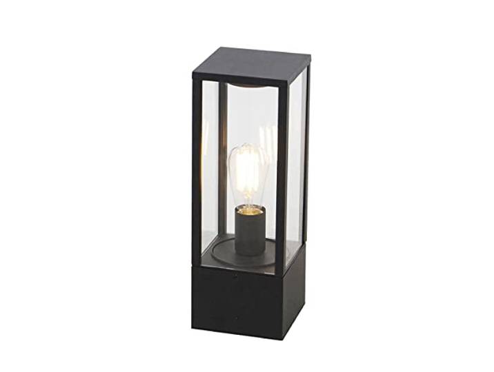 QAZQA charlois - Lampe sur pied extérieur - 1 lumière - L 14 cm - Noir - Design - éclairage extérieur