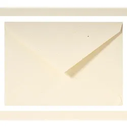 G.Lalo 5x Lalo, Packung mit 20 Umschlägen C5 229x162mm, 120g, Paille/Strohpapier - Elfenbein 20616L