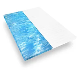 GEL TOPPER 90x190 cm – Matratzenauflage 5 cm für Druckentlastung, atmungsaktiver Matratzentopper mit Mikrofaserbezug