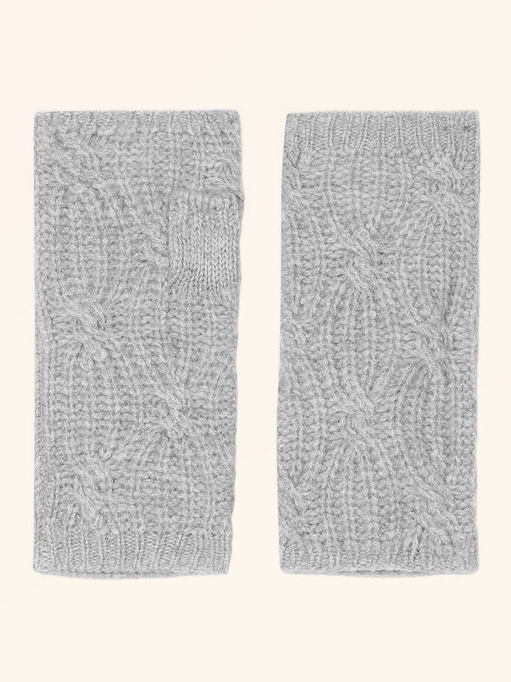 Just Cashmere Kaschmir-Armstulpe "Bale" in Grau - onesize