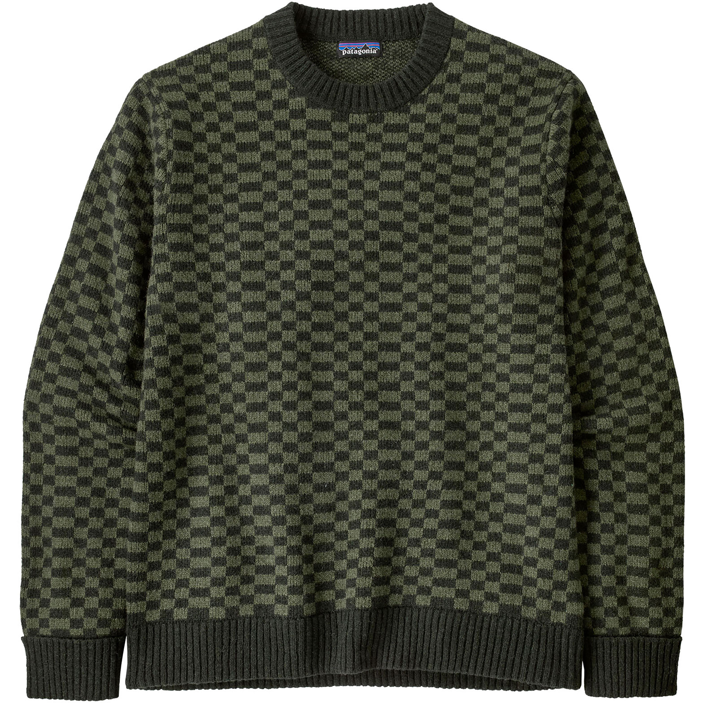 Patagonia Recycled Wool Herren Pullover oliv Größe S Trekking Geruchsneutralisierend