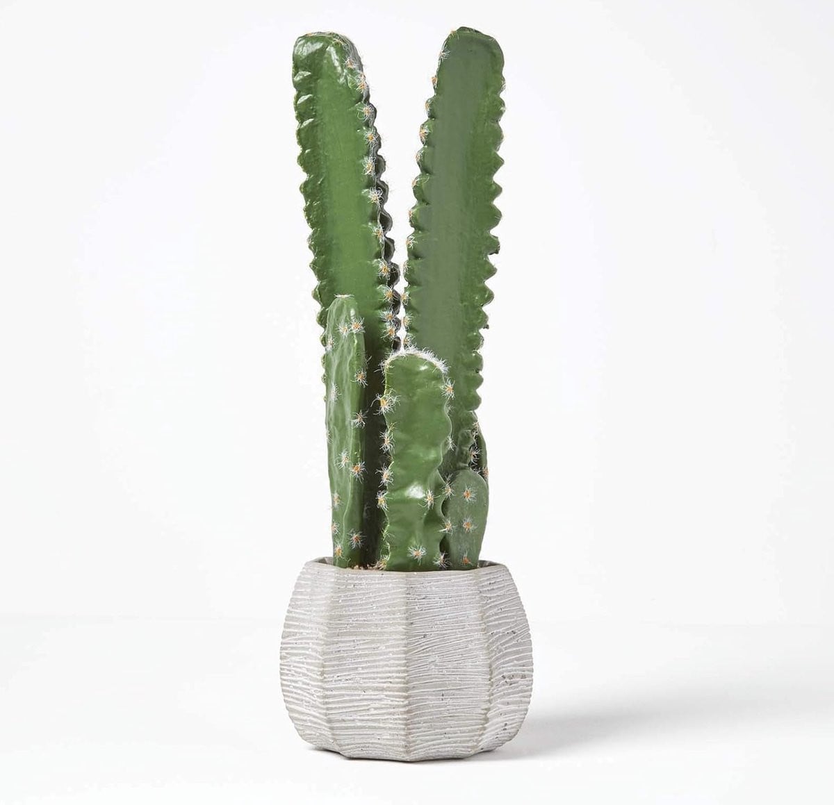 Homescapes Kunstcactus Echinopsis Peruviana in cementpot, 49 cm hoog, groen