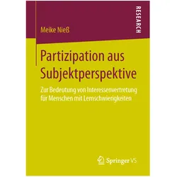 Partizipation aus Subjektperspektive, Fachbücher von Meike Niess